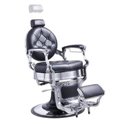 Vanquish Chrome Frame Barber Chair Black DIR