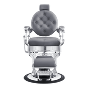 Vanquish Chrome Frame Barber Chair Grey DIR