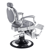 Vanquish Chrome Frame Barber Chair Grey DIR
