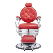 Vanquish Chrome Frame Barber Chair Red DIR