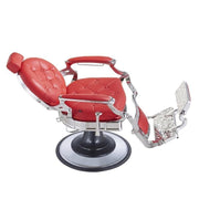 Vanquish Chrome Frame Barber Chair Red DIR
