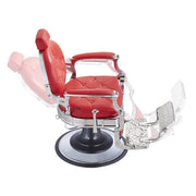 Vanquish Chrome Frame Barber Chair Red DIR
