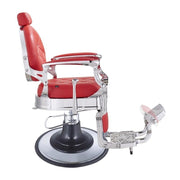 Vanquish Chrome Frame Barber Chair Red DIR