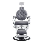 Vanquish Chrome Frame Barber Chair Grey DIR