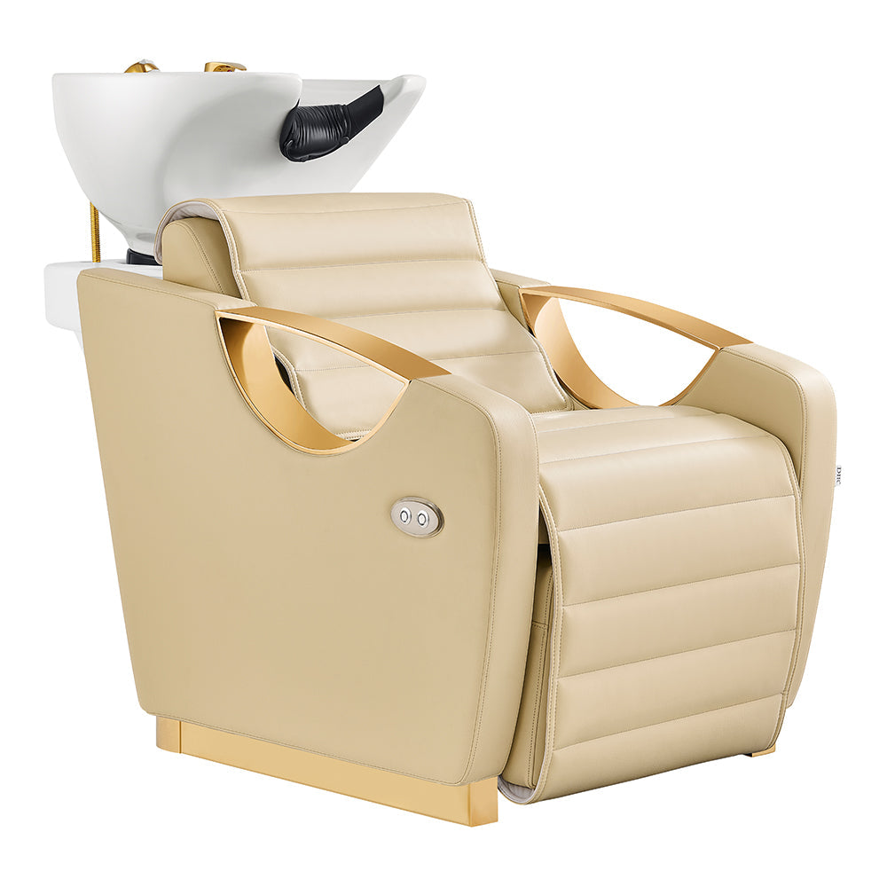 Victoria Gold Electric Shampoo Chair Beige DIR