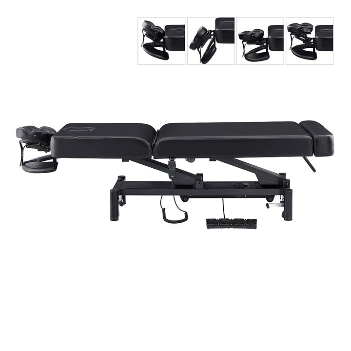 WellRelax 2-Motors Therapy Treatment Table with Tilting Cradle Pillow