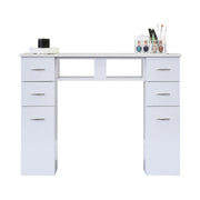 WHITE GRANITE TOP MANICURE TABLE White J&A USA