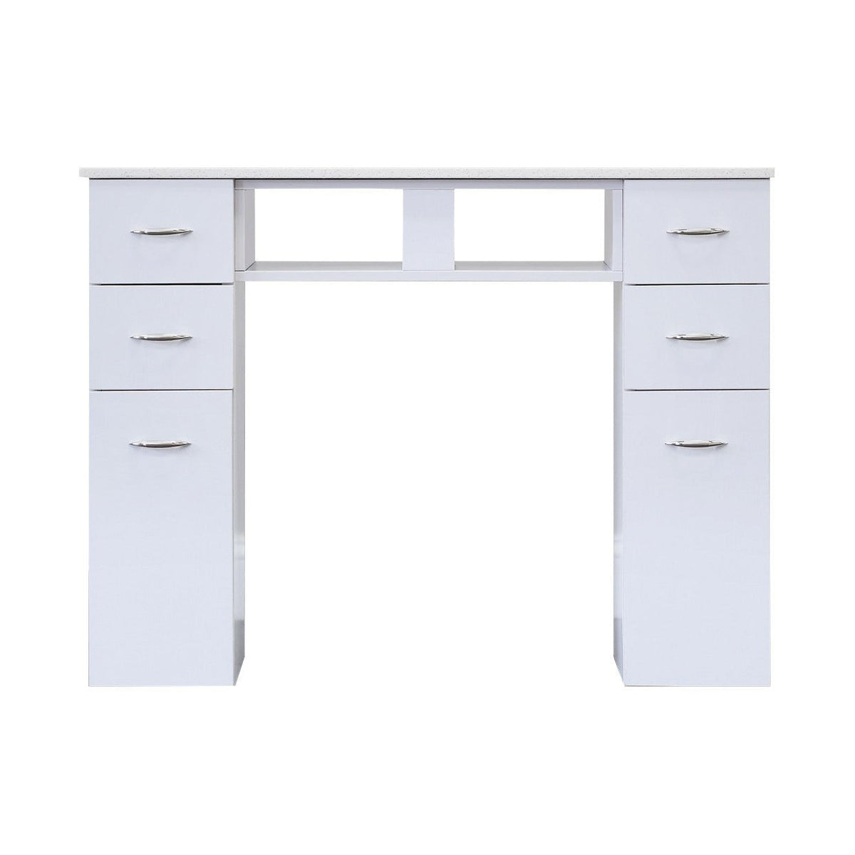 WHITE GRANITE TOP MANICURE TABLE White J&A USA