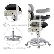 Willow Sonography Ergonomic Chair - Fully Adjustable Black DIR