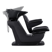 Zenith Shampoo Chair and Bowl with Adjustable Seat Black DIR